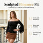🌸 60% OFF NOW! 🌸Women’s Chic Black Slim Fit Off-Shoulder Flare Sleeve T-Shirt
