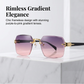 📢📢50% OFF !! ⏰Rimless Rectangular Sunglasses for Men & Women
