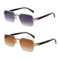📢📢50% OFF !! ⏰Rimless Rectangular Sunglasses for Men & Women