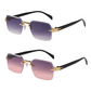📢📢50% OFF !! ⏰Rimless Rectangular Sunglasses for Men & Women