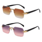 📢📢50% OFF !! ⏰Rimless Rectangular Sunglasses for Men & Women