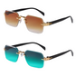 📢📢50% OFF !! ⏰Rimless Rectangular Sunglasses for Men & Women