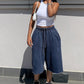 🌸 60% OFF NOW! 🌸Women's Wide Leg Drawstring Denim Shorts