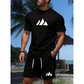 📢📢50% OFF !! ⏰Men's Short Sleeve T-Shirt & Drawstring Shorts Set