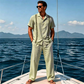 📢📢50% OFF !! ⏰Men's Breathable Shirt & Pants 2-Piece Set