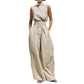 📢📢50% OFF !! ⏰Top & Wide-Leg Pant 2-Piece Set