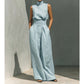 📢📢50% OFF !! ⏰Top & Wide-Leg Pant 2-Piece Set