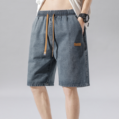 📢📢60% OFF !! ⏰Men's Summer Lightweight Denim Shorts Loose Fit Casual Five-Point Pants