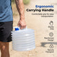 📢📢50% OFF !! ⏰Collapsible Food-Grade LDPE 4 Water Container with Spigot | Adjustable-Flow Tap,Fold-Flat Storage🧪