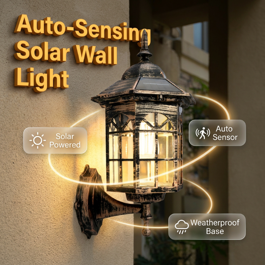 📢📢50% OFF !! ⏰All-Weather Solar Wall Light with Motion Sensor