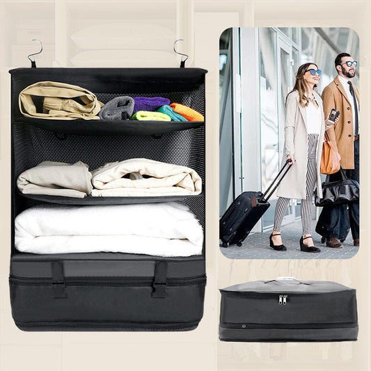 📢📢50% OFF !! ⏰Portable Foldable Triple Mesh Organizer Hanging Bag