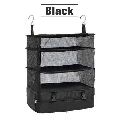 📢📢50% OFF !! ⏰Portable Foldable Triple Mesh Organizer Hanging Bag