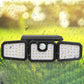 📢📢60% OFF !! ⏰Solar 3-Heads Wall Light With Sensor Lighting Function
