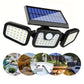 📢📢60% OFF !! ⏰Solar 3-Heads Wall Light With Sensor Lighting Function