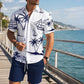 📢📢50% OFF !! ⏰Men's Printed Shirt & Shorts 2-Piece Set