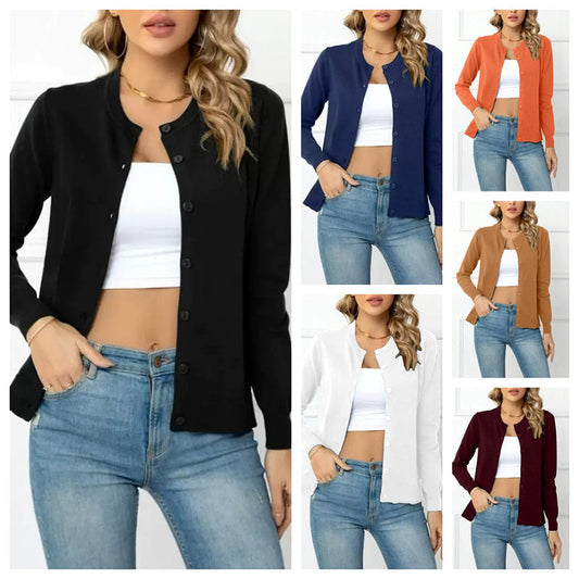 🌸 50% OFF NOW! 🌸 Women's Classic Crew Neck Cardigan
