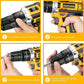 📢📢50% OFF !! ⏰ 21V Cordless Drill/Driver – 45Nm, 2 Batteries & LED 🔋