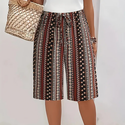 📢📢50% OFF !! ⏰Women’s Retro Printed Wide Leg Shorts