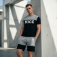 📢📢50% OFF !! ⏰Men's Color-Block Tee and Shorts Set