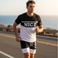 📢📢50% OFF !! ⏰Men's Color-Block Tee and Shorts Set