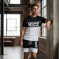 📢📢50% OFF !! ⏰Men's Color-Block Tee and Shorts Set