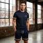📢📢50% OFF !! ⏰Men Summer 2-Piece T-Shirt and Shorts Casual Set