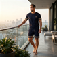 📢📢50% OFF !! ⏰Men Summer 2-Piece T-Shirt and Shorts Casual Set
