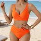 🌸 50% OFF NOW! 🌸 FLATTERING HIGH-WAIST RUCHED BIKINI SET