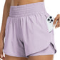 🌸 50% OFF NOW! 🌸Women Athletic Yoga Shorts Doubled Layer Gym Shorts
