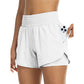 🌸 50% OFF NOW! 🌸Women Athletic Yoga Shorts Doubled Layer Gym Shorts