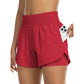 🌸 50% OFF NOW! 🌸Women Athletic Yoga Shorts Doubled Layer Gym Shorts