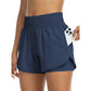 🌸 50% OFF NOW! 🌸Women Athletic Yoga Shorts Doubled Layer Gym Shorts
