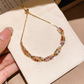 🌸 50% OFF NOW! 🌸Retro Crossover Twisted Multicolor Zircon Adjustable Bracelet