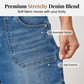 🌸 50% OFF NOW! 🌸Women's Mid-Rise Bermuda Denim Shorts with Pockets