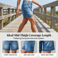 🌸 50% OFF NOW! 🌸Women's Mid-Rise Bermuda Denim Shorts with Pockets