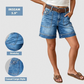 🌸 50% OFF NOW! 🌸Women's Mid-Rise Bermuda Denim Shorts with Pockets