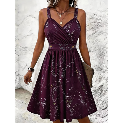 🌸 50% OFF NOW! 🌸Women's Elegant Flowy V-Neck Dress