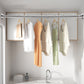 📢📢50% OFF !! ⏰Adjustable No‑Drill Tension Rod, 70‑100cm Spring Tension Clothes Hanging Rod, No‑Damage Non‑Slip Closet Curtain Rod, Max 15KG Load for Wardrobe, Bathroom