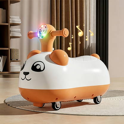 📢📢50% OFF !! ⏰Panda Baby Ride-On Sliding Car with Music and Lights