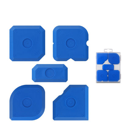 📢📢50% OFF !! ⏰5-Piece Caulking Tool Kit PVC Grout Scraper Set for Kitchen Bathroom