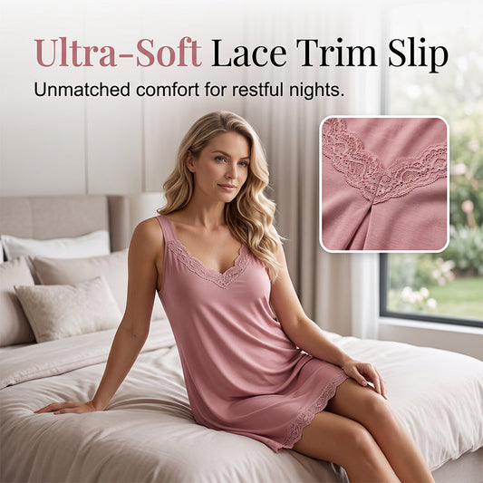 📢📢50% OFF !! ⏰Women's Lace V-Neck Modal Nightdress