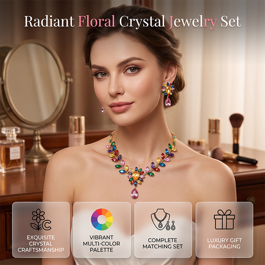 🌸 50% OFF NOW! 🌸Women Casual Colorful Floral Necklace Set