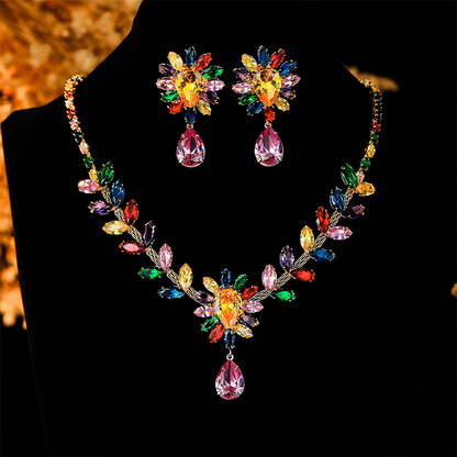 🌸 50% OFF NOW! 🌸Women Casual Colorful Floral Necklace Set