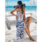 🌸Limited Sale 50% OFF🌸Women's Animal Print Backless Halter Maxi Dress