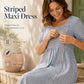 📢📢40% OFF !! ⏰Women’s Casual Striped Relaxed Fit Dress