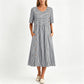 📢📢40% OFF !! ⏰Women’s Casual Striped Relaxed Fit Dress