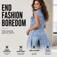 📢📢50% OFF !! ⏰ Women’s Sleeveless High-Slit Denim Vest Dress