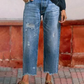 📢📢50% OFF !! ⏰Retro Cropped Straight Jeans