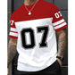 📢📢50% OFF !! ⏰Men’s Bold Number Graphic Sports T-Shirt