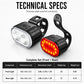 📢📢50% OFF !! ⏰USB Rechargeable Bike Light Set🚲🔦